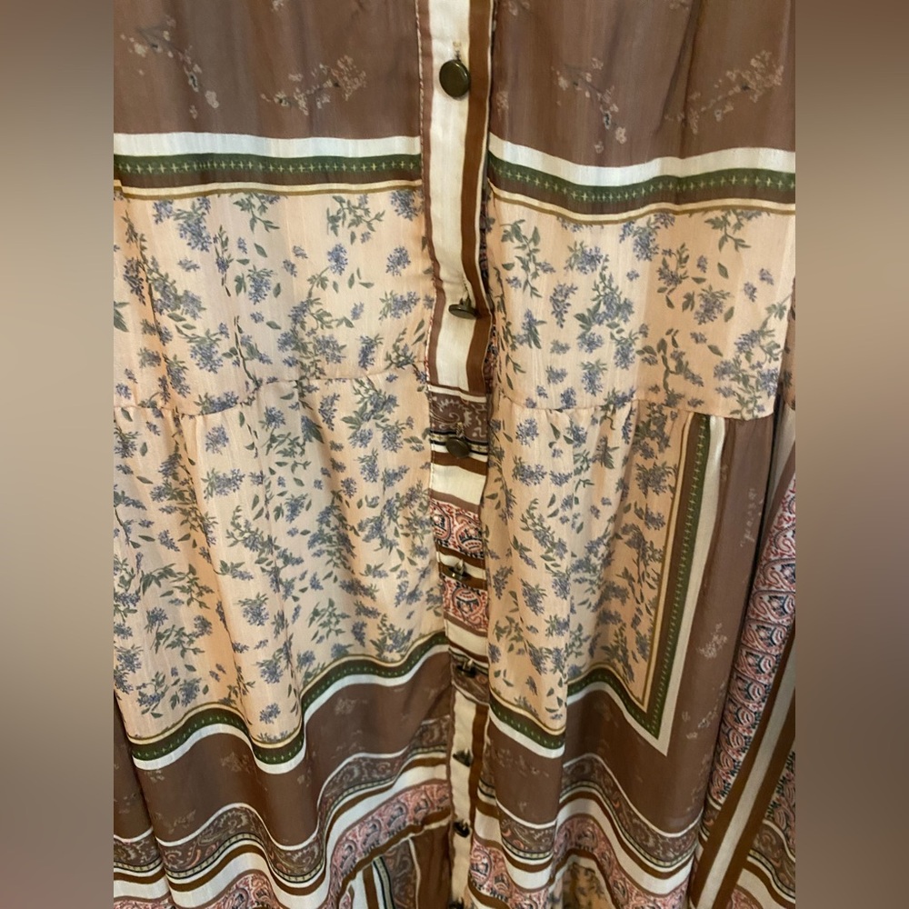 HARPER Patchwork Midi Dress - Picture 6 of 8